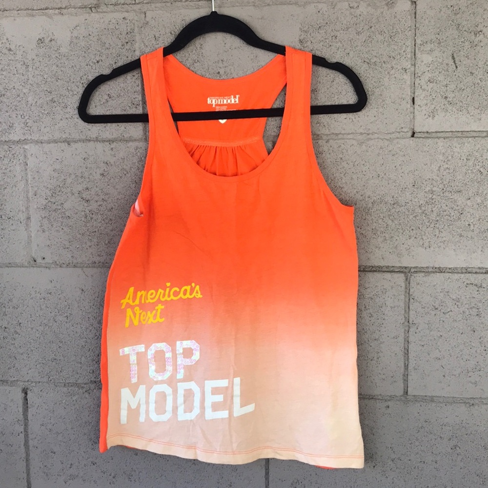 America Top model orange tank top.  New